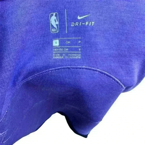 NWOT Nike LA Lakers NBA Therma Flex Purple Showtime Hoodie Youth Small - Picture 7 of 8